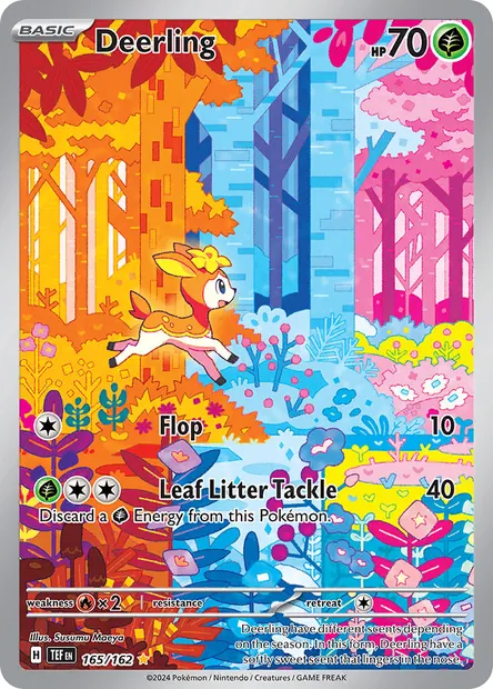 Deerling, Pokémon card TEF 165 — Temporal Forces set