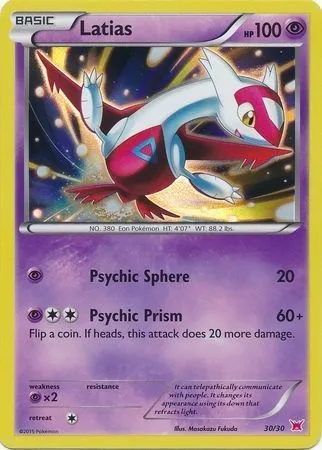 Latias, Pokémon card TK8A 030 — XY Trainer Kit: Latias set