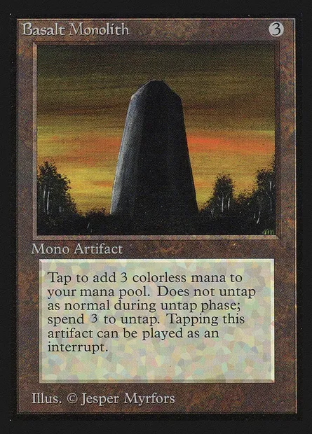 Basalt Monolith, Magic card CED 232 — Collectors' Edition set