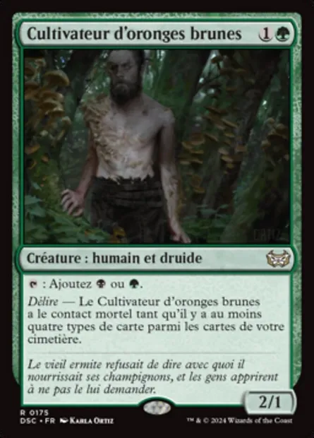 Cultivateur d'oronges brunes, carte Magic DSC 175 — extension Duskmourn: House of Horror Commander