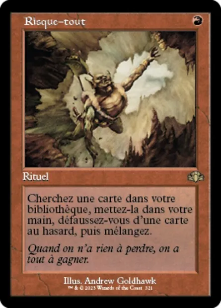 Risque-tout, carte Magic DMR 321 — extension Dominaria Remastered