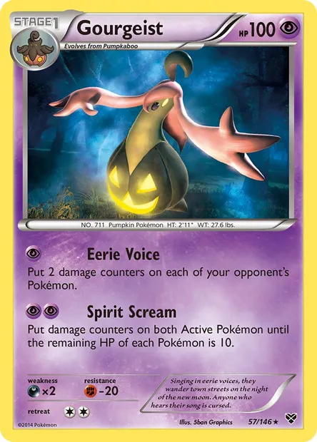 Gourgeist, Pokémon card XY 57 — XY set