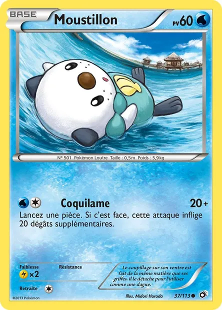Moustillon, carte Pokémon LTR 37 — extension Legendary Treasures