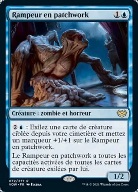 Rampeur en patchwork, carte Magic VOW 72 — extension Innistrad : noce écarlate
