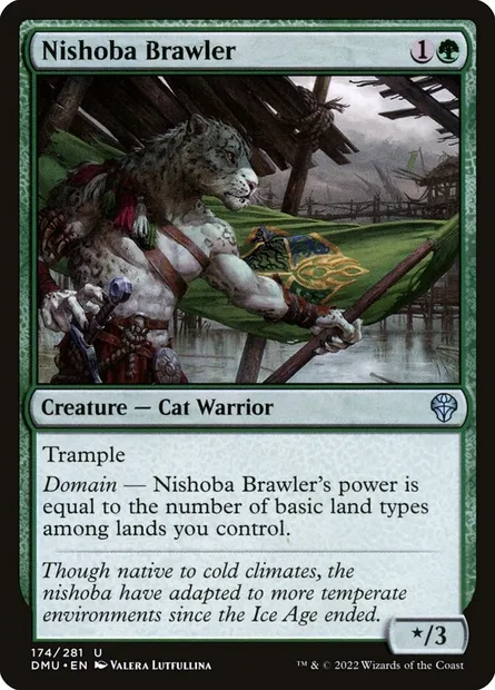 Nishoba Brawler, Magic card DMU 174 — Dominaria United set