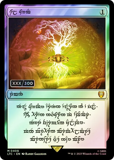 Sol Ring, Magic card LTC 408z — Tales of Middle-earth Commander set