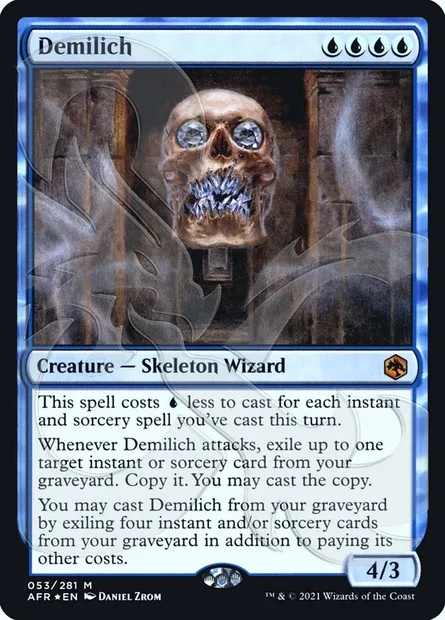 Demilich, Magic card PAFR 53a — Adventures in the Forgotten Realms Promos set