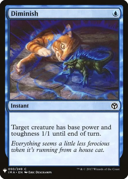 Diminish, Magic card PLST IMA-50 — The List set