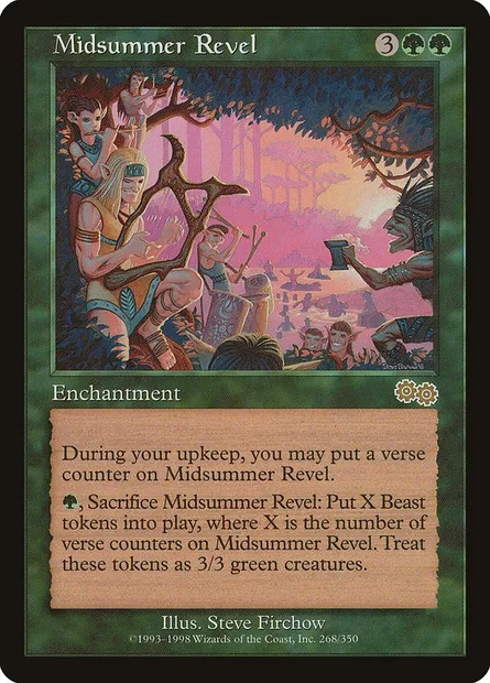 Midsummer Revel, Magic card USG 268 — Urza's Saga set