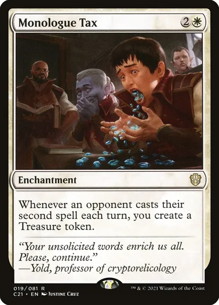 Monologue Tax, Magic card C21 19 — Commander 2021 set