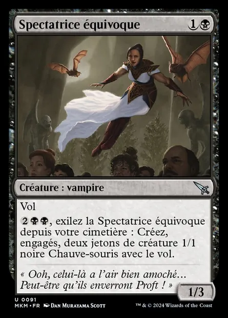 Spectatrice équivoque, carte Magic MKM 91 — extension Murders at Karlov Manor