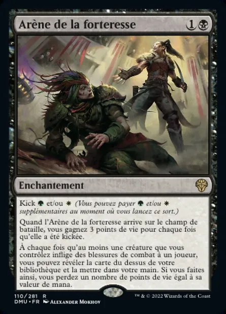 Arène de la forteresse, carte Magic DMU 110 — extension Dominaria Uni