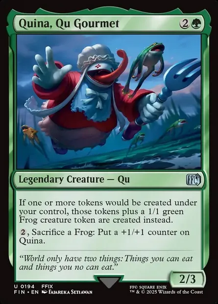 Quina, Qu Gourmet, Magic card FIN 194 — Final Fantasy set