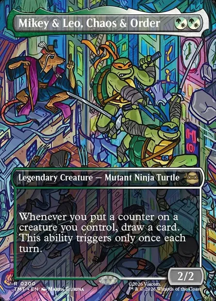 Mikey & Leo, Chaos & Order, Magic card TMT 200 — Teenage Mutant Ninja Turtles set