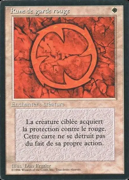 Red Ward, Magic card FBB 33 — Foreign Black Border set