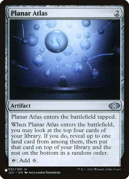 Planar Atlas, Magic card PLST J22-51 — The List set