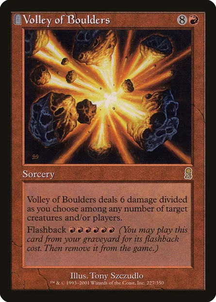 Volée de rochers, carte Magic ODY 227 — extension Odyssée