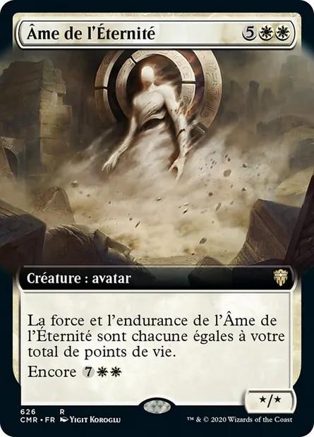 Âme de l'Éternité, carte Magic CMR 626 — extension Commander Legends