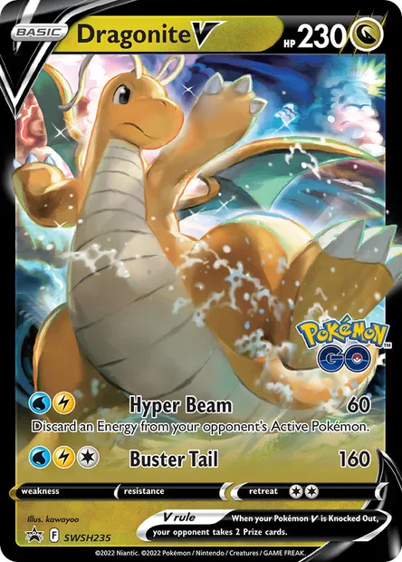Dragonite V, Pokémon card SWSH 235 — SWSH Black Star Promos set