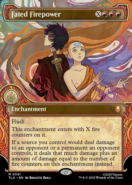 Fated Firepower, Magic card TLA 341 — Avatar: The Last Airbender set