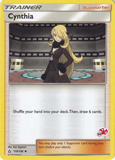 Cynthia, Pokémon card BA20 119-50c — Battle Academy 2020 set