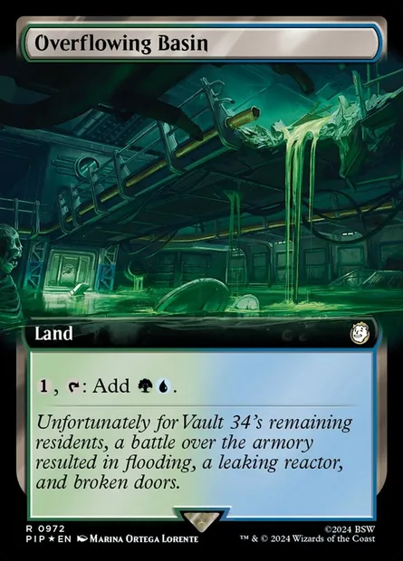 Overflowing Basin, Magic card PIP 972 — Fallout set