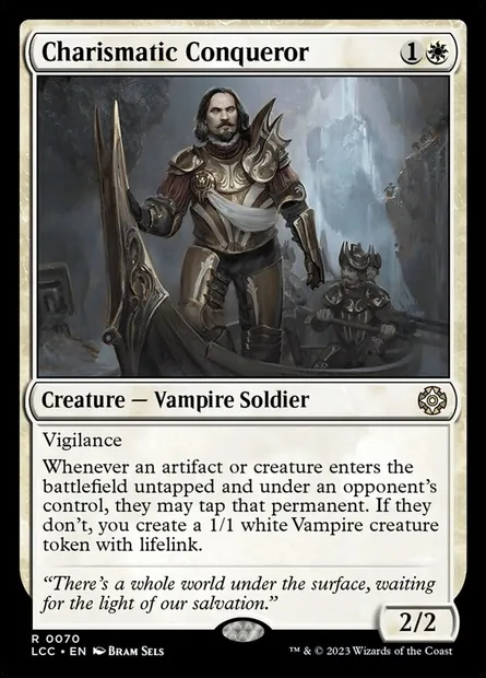 Charismatic Conqueror, Magic card LCC 70 — The Lost Caverns of Ixalan Commander set
