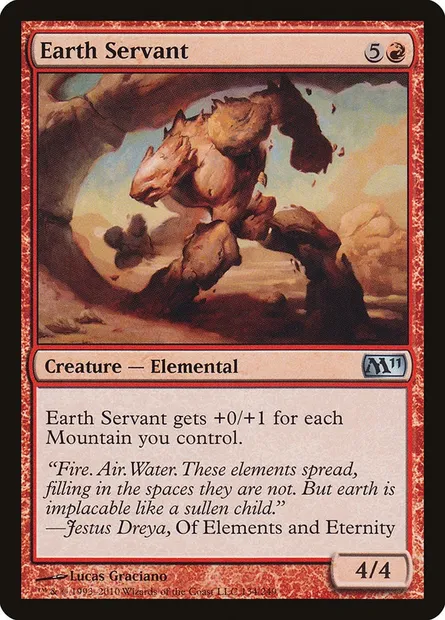 Earth Servant, Magic card M11 134 — Magic 2011 set