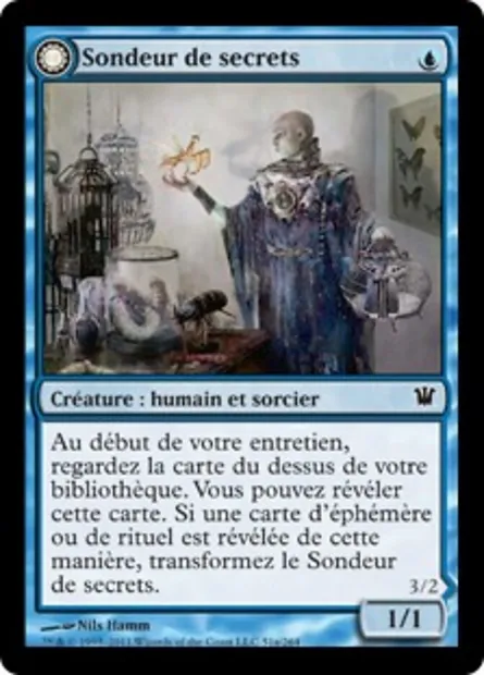 Sondeur de secrets // Aberration insectoïde, carte Magic ISD 51 — extension Innistrad