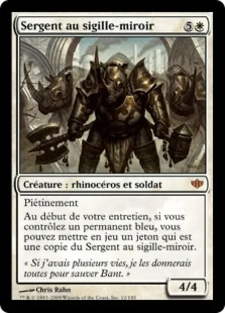 Sergent au sigille-miroir, carte Magic CON 12 — extension Conflux