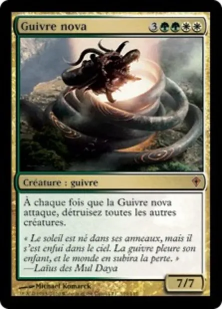 Guivre nova, carte Magic WWK 119 — extension Worldwake