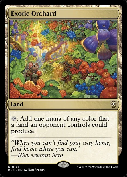 Exotic Orchard, Magic card BLC 131 — Bloomburrow Commander set