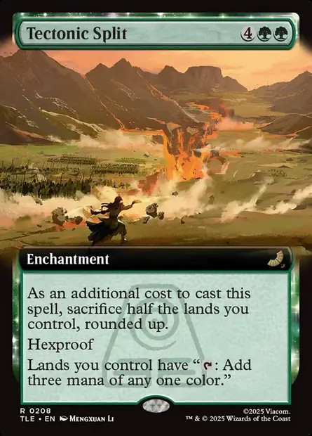 Tectonic Split, Magic card TLE 208 — Avatar: The Last Airbender Eternal set