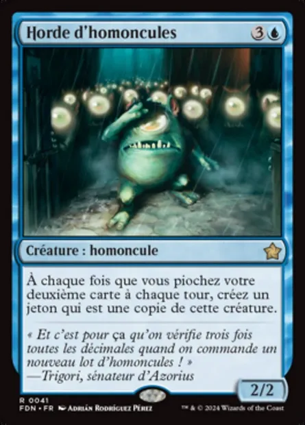 Horde d'homoncules, carte Magic FDN 41 — extension Foundations