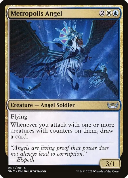 Metropolis Angel, Magic card SNC 203 — Streets of New Capenna set