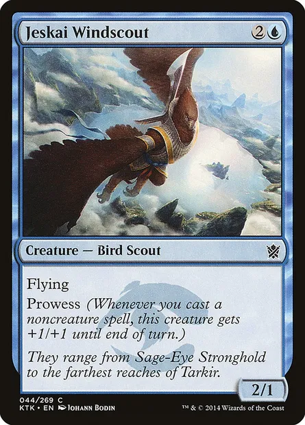 Jeskai Windscout, Magic card KTK 44 — Khans of Tarkir set