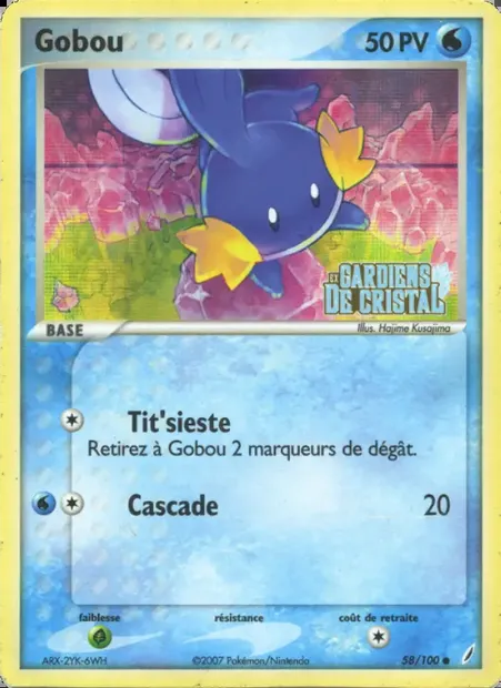 Gobou, carte Pokémon CG 58 — extension EX Gardiens de Cristal