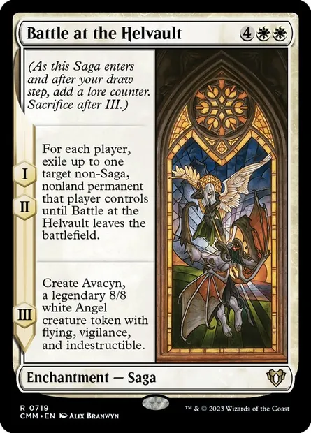 Battle at the Helvault, Magic card CMM 719 — Commander Masters set
