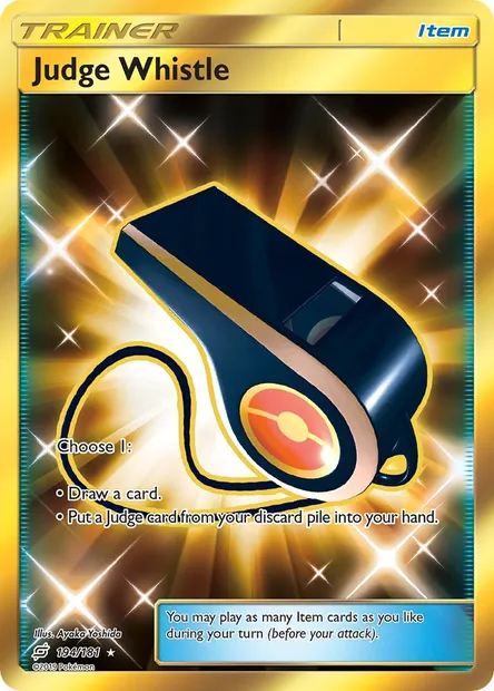 Judge Whistle, Pokémon card TEU 194 — Team Up set