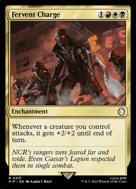 Fervent Charge, Magic card PIP 215 — Fallout set