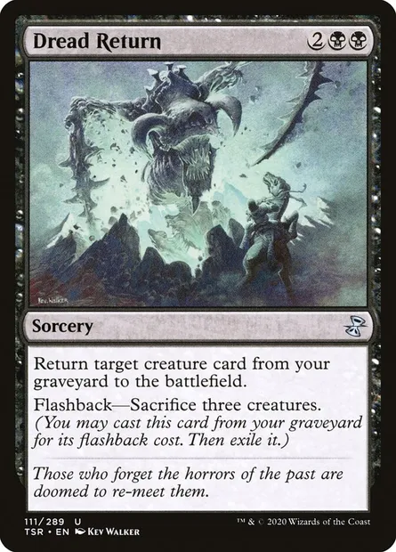 Dread Return, Magic card TSR 111 — Time Spiral Remastered set