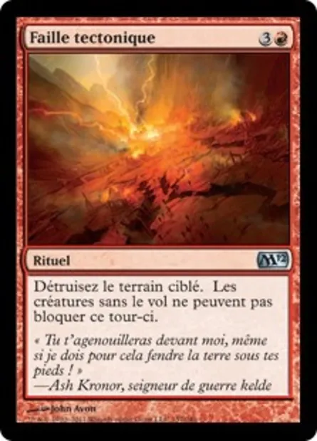 Faille tectonique, carte Magic M12 157 — extension Magic 2012