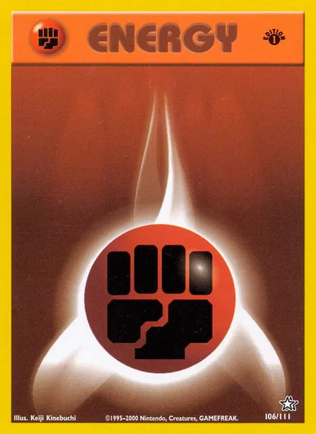 Fighting Energy, Pokémon card NG 106 — Neo Genesis set