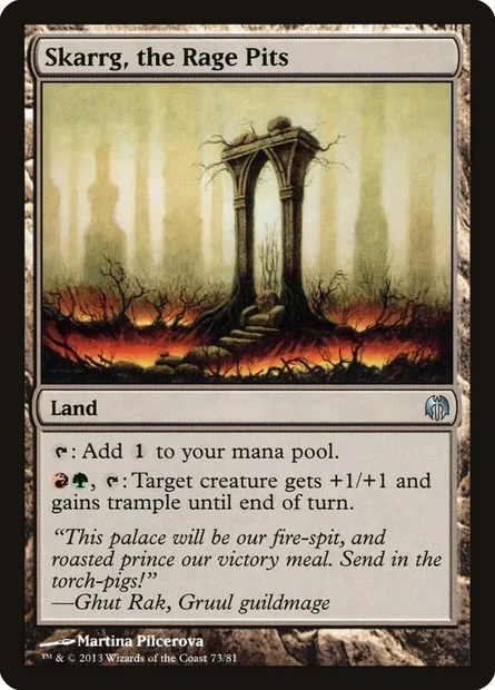 Skarrg, the Rage Pits, Magic card DDL 73 — Duel Decks: Heroes vs. Monsters set