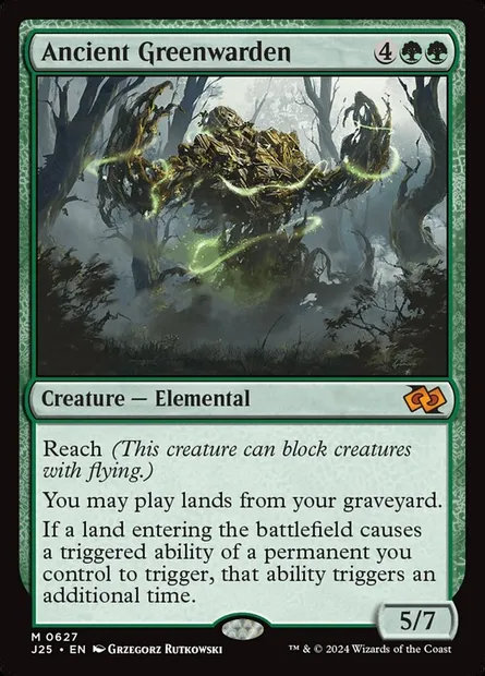Ancient Greenwarden, Magic card J25 627 — Foundations Jumpstart set