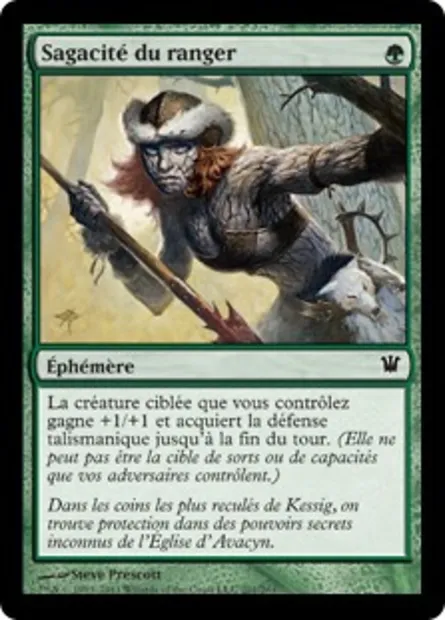 Sagacité du ranger, carte Magic ISD 201 — extension Innistrad