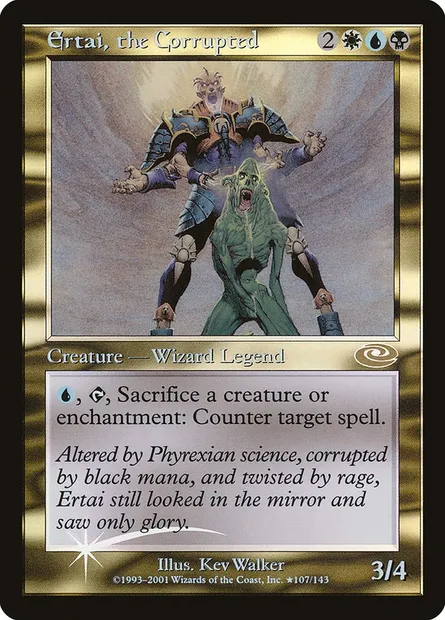 Ertai, the Corrupted, Magic card PLS 107★ — Planeshift set