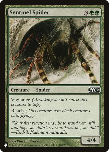 Sentinel Spider, Magic card PLST M13-189 — The List set