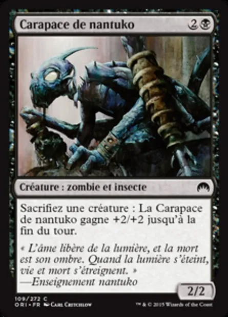 Carapace de nantuko, carte Magic ORI 109 — extension Magic Origines