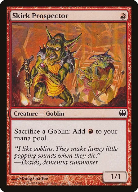 Skirk Prospector, Magic card DDG 49 — Duel Decks: Knights vs. Dragons set